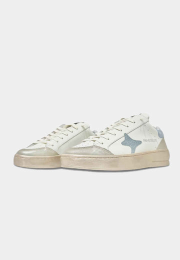 AMA BRAND SNEAKERS DONNA BIANCA CON PUNTA ORO